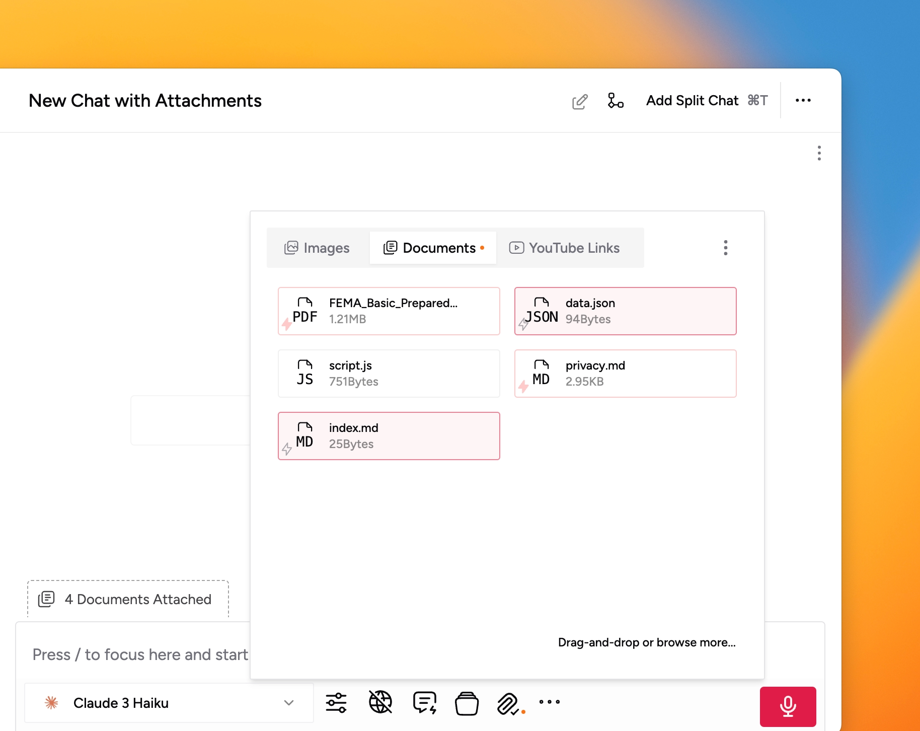 Document Attachments