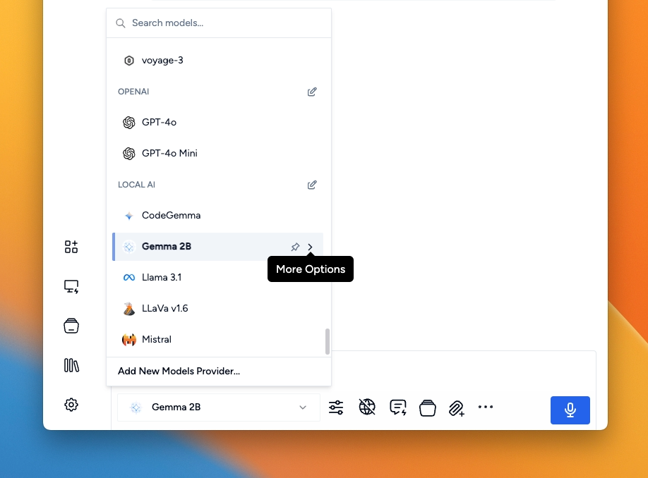 Model Selector In Text Chat