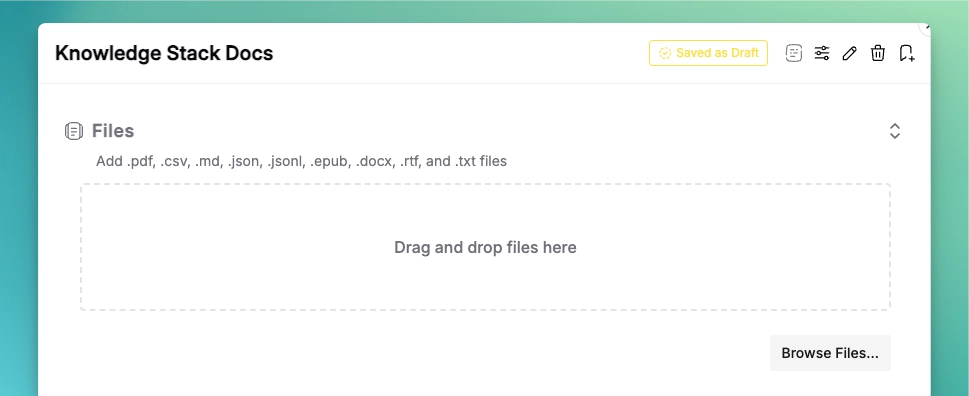 File import interface