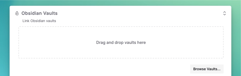 Obsidian vault import